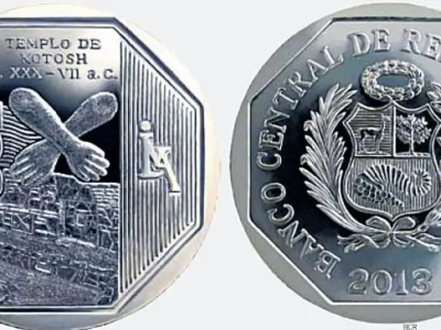BCR pone en circulación moneda de un sol alusiva al Templo de Kotosh