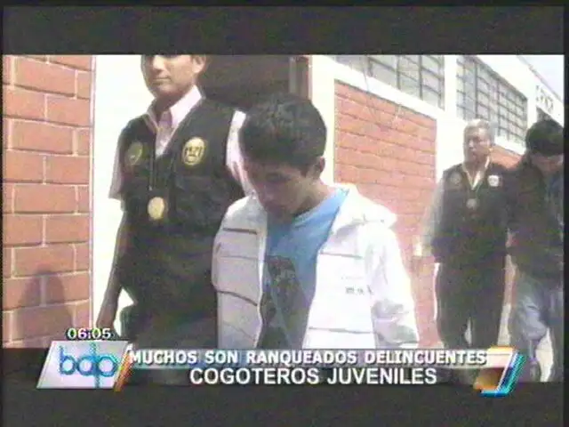 Policía captura a peligrosos delincuentes juveniles de Barranco y SJL