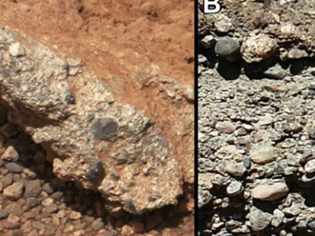 'Curiosity' confirmó la existencia de un antiguo cauce de agua en Marte