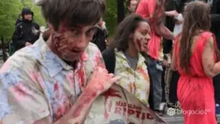 Cientos de 'zombies' invaden calles más concurridas de República Checa