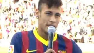 Presentación oficial de Neymar reunió a más de 70 mil hinchas del Barcelona