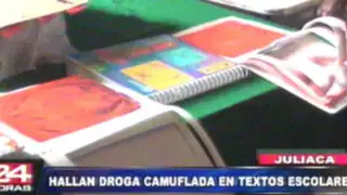 Juliaca: capturan a ayacuchano que usaba cuadernos escolares para llevar droga