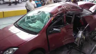 Imprudencia de conductor provoca accidente de tránsito en Miraflores