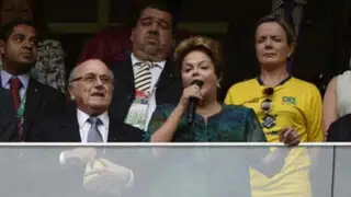 Brasil: abuchean a Dilma Rouseff y Joseph Blatter en Copa Confederaciones