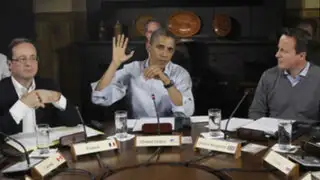 Obama concluye visita a cumbre G8 en intenso debate por conflicto en Siria