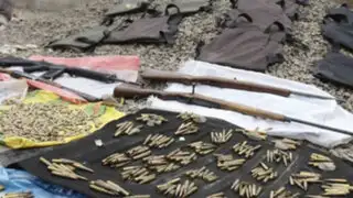 Policía halla gran cantidad de armas en una vivienda de Manchay