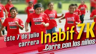 Inabif organiza tradicional maratón "7K" para ayudar a niños con discapacidad