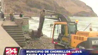 Chorrillos: Municipalidad colocó piedras para evitar colapso en edificio ‘Las Gaviotas’