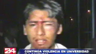 Violencia se intensifica entre estudiantes de la Universidad La Cantuta