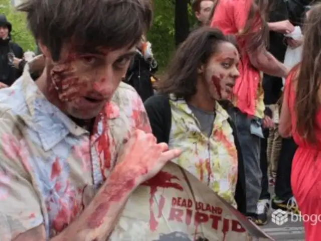 Cientos de 'zombies' invaden calles más concurridas de República Checa