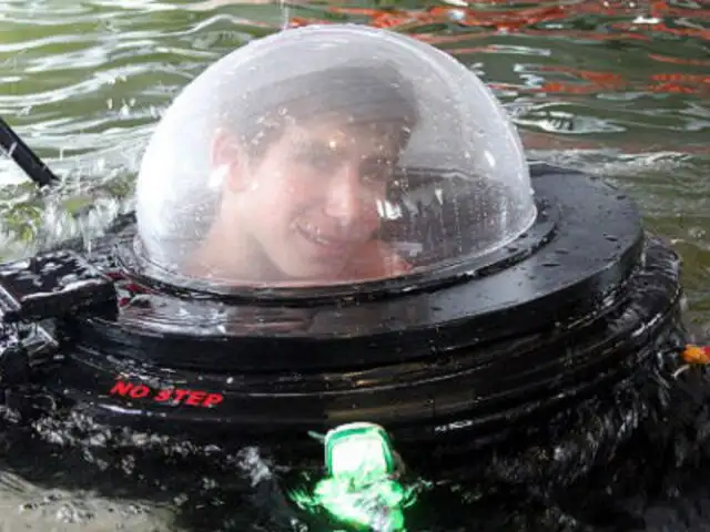 EE.UU: estudiante de secundaria construye submarino con materiales reciclables