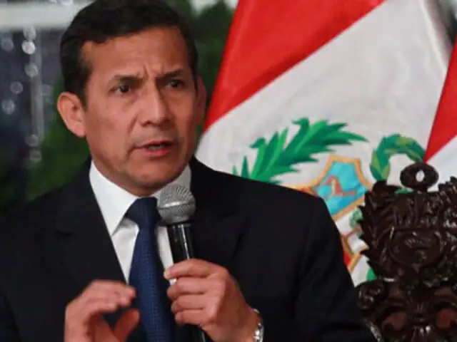 Ollanta Humala pide a los medios 15 a 20 minutos de noticias positivas