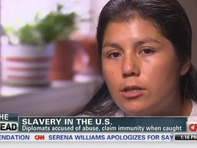 EEUU: empleada denuncia que diplomático peruano la mantuvo esclavizada