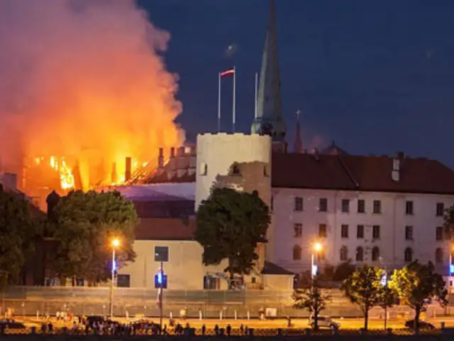 Incendio causa cuantiosos daños al palacio presidencial de Letonia