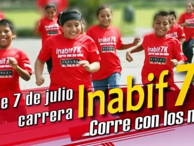 Inabif organiza tradicional maratón "7K" para ayudar a niños con discapacidad