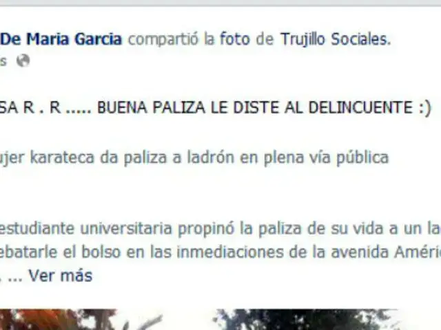 En redes sociales felicitan a la joven karateca que golpeó a ladrón en Trujillo