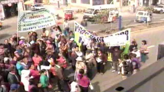 Vecinos protestan por deplorables condiciones del Hospital de Huaycán
