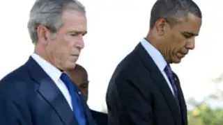 Barack Obama terminó junto a George W. Bush su gira por África