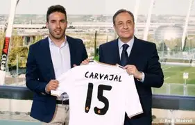 Dani Carvajal fue presentado como nuevo jugador del Real Madrid