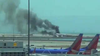 Avión se estrella durante aterrizaje en el Aeropuerto de San Francisco