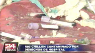 Carabayllo: arrojan gran cantidad de desechos médicos al río Chillón
