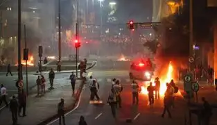 Violentas protestas continúan generando estragos en Brasil