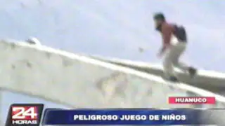 Huánuco: pobladores en alerta por peligroso puente utilizado por suicidas