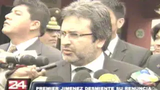 Premier Jiménez descarta nuevas renuncias en el Gabinete Ministerial