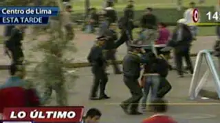 Marcha #27J: Cuatro detenidos tras enfrentamientos entre manifestantes y policías