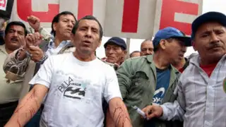 Plaza San Martín: Manifestantes se desangran en protesta por Ley Servir