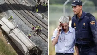 Conductor de tren descarrilado en España jura que "no comprende accidente"