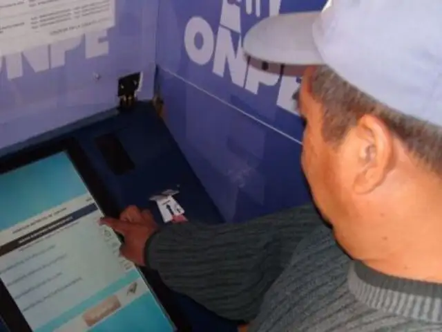 ONPE: 21 localidades utilizarán voto electrónico en elecciones del 7 de julio