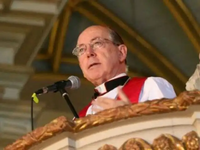 BDP saluda al cardenal Cipriani por sus 25 años al servicio de la iglesia peruana
