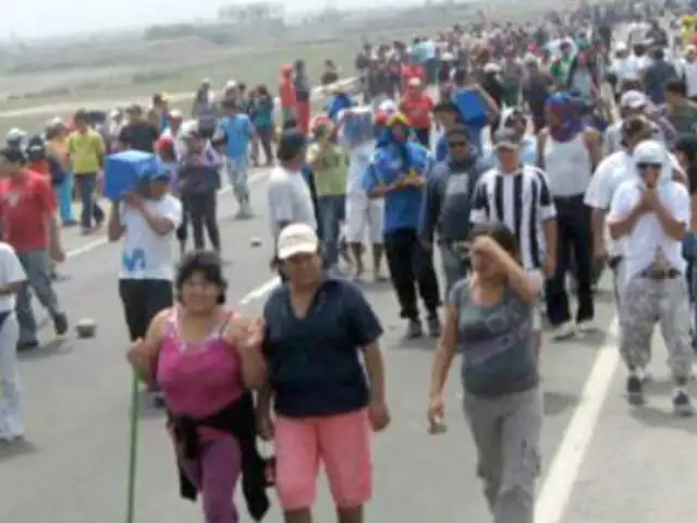 Junín: cientos de pobladores de Pichanaki bloquearon la Carretera Central