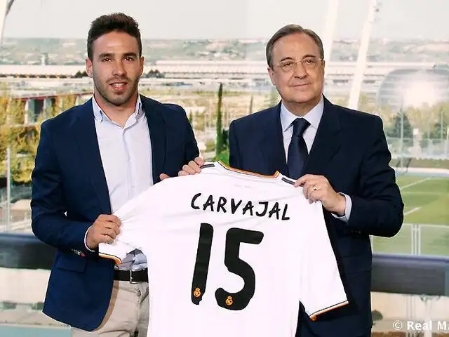 Dani Carvajal fue presentado como nuevo jugador del Real Madrid