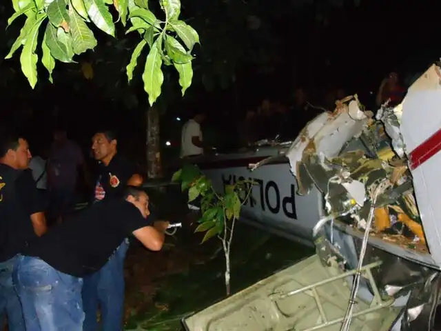 Caída de helicóptero en Tingo María se habría debido a fallas mecánicas