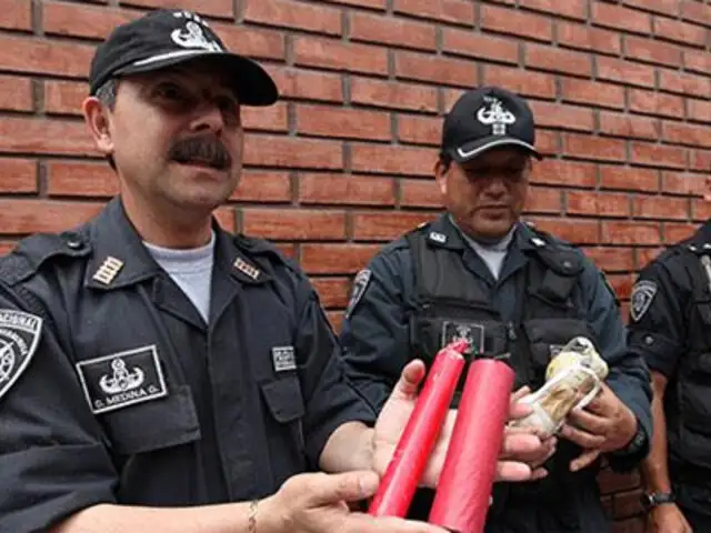 Explosivos incautados en Los Olivos estarían destinados a acciones terroristas