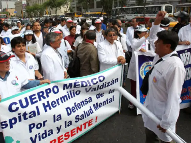Huelga médica dejará sin atención la Maternidad de Lima
