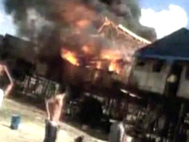 Iquitos: incendio destruye dos casas y deja a varias familias en la calle