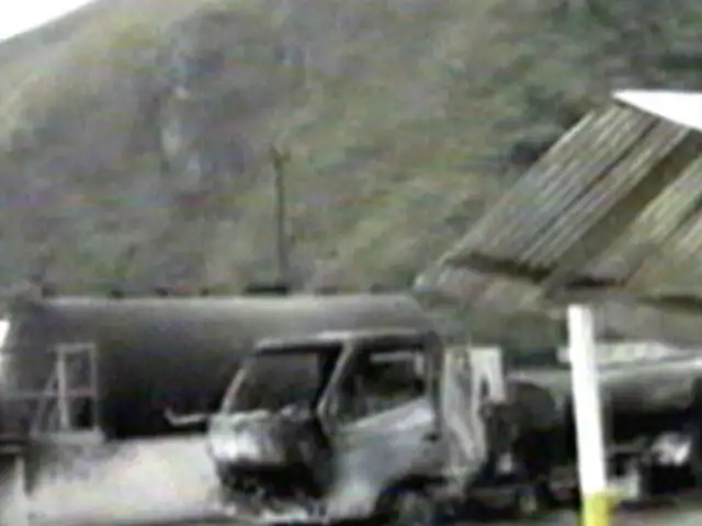Narcoterroristas asaltan y queman campamento del Consorcio Vial Quinua