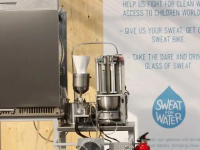 Unicef crea una máquina para convertir el sudor en agua potable