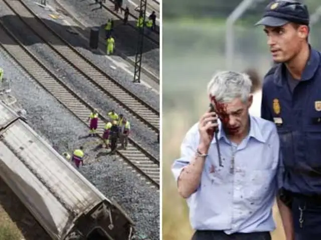 Conductor de tren descarrilado en España jura que "no comprende accidente"