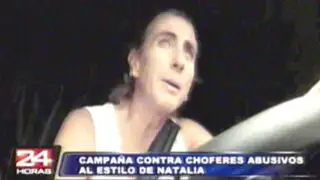 VIDEO: Natalia Málaga sale a combatir contra choferes abusivos