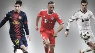 Cristiano Ronaldo, Messi y Ribery pelean por ser Mejor Jugador UEFA del año