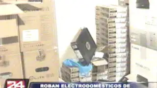 Roban más de un millón de soles en electrodomésticos de tienda en VES