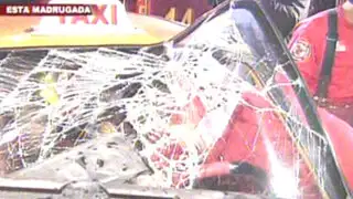 Taxista chocó su auto contra camión recolector de basura tras quedarse dormido