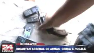 Chiclayo: incautan arsenal de armas cerca a azucarera Pucalá