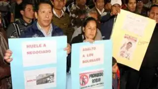 Trabajadores independientes realizan plantón contra aporte obligatorio a AFP