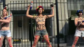 Militantes de Femen protagonizan ola de protestas en Europa
