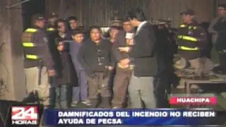 Huachipa: damnificados exigen que Pecsa responda por daños ocasionados en incendio